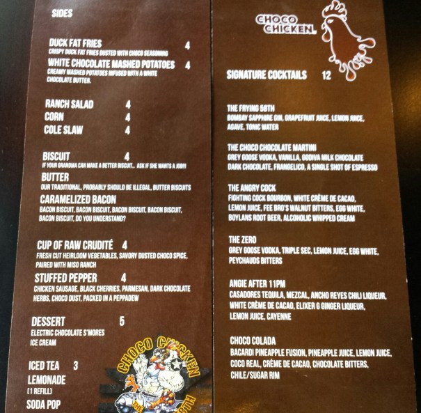 ChcoChicken Menu 2
