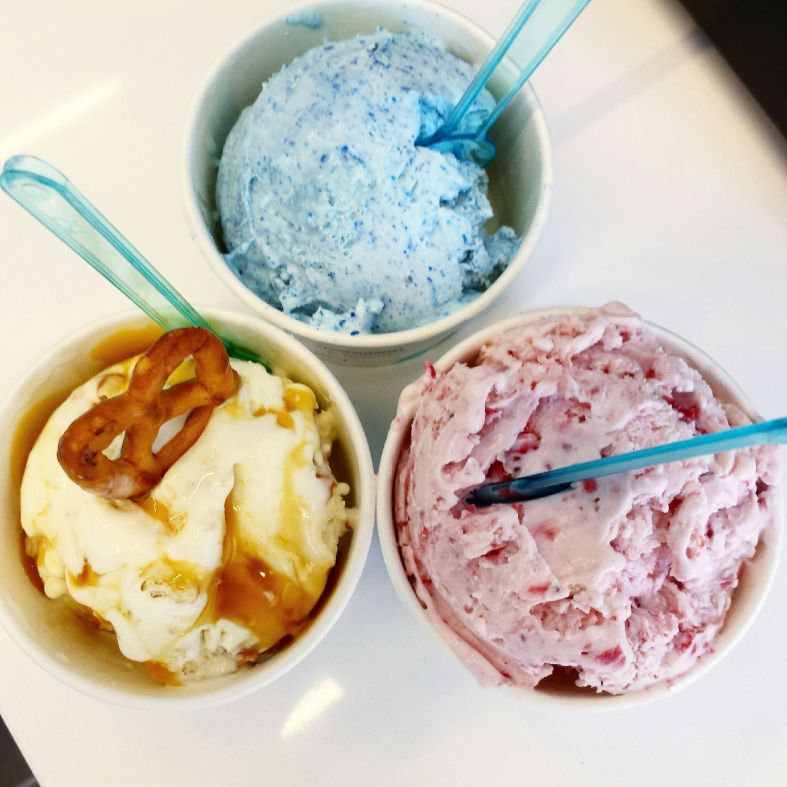 Flavors: Blue Velvet, Strawberry and Salt Lick Crunch