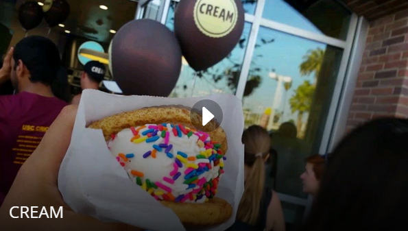 Check out the one-minute rundown on CREAM, the newest ice cream sandwich on the block.