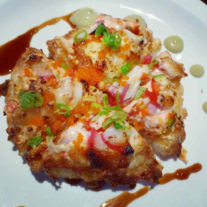 One more shot of that sushi pizza. It's just that good.