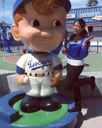 Tanaya's Table Dodgers Stadium Bobblehead Boomerang GIF.gif